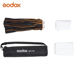 Sofbox Parabolico GODOX P70 QR armado rápido incluye 2 telas difusoras